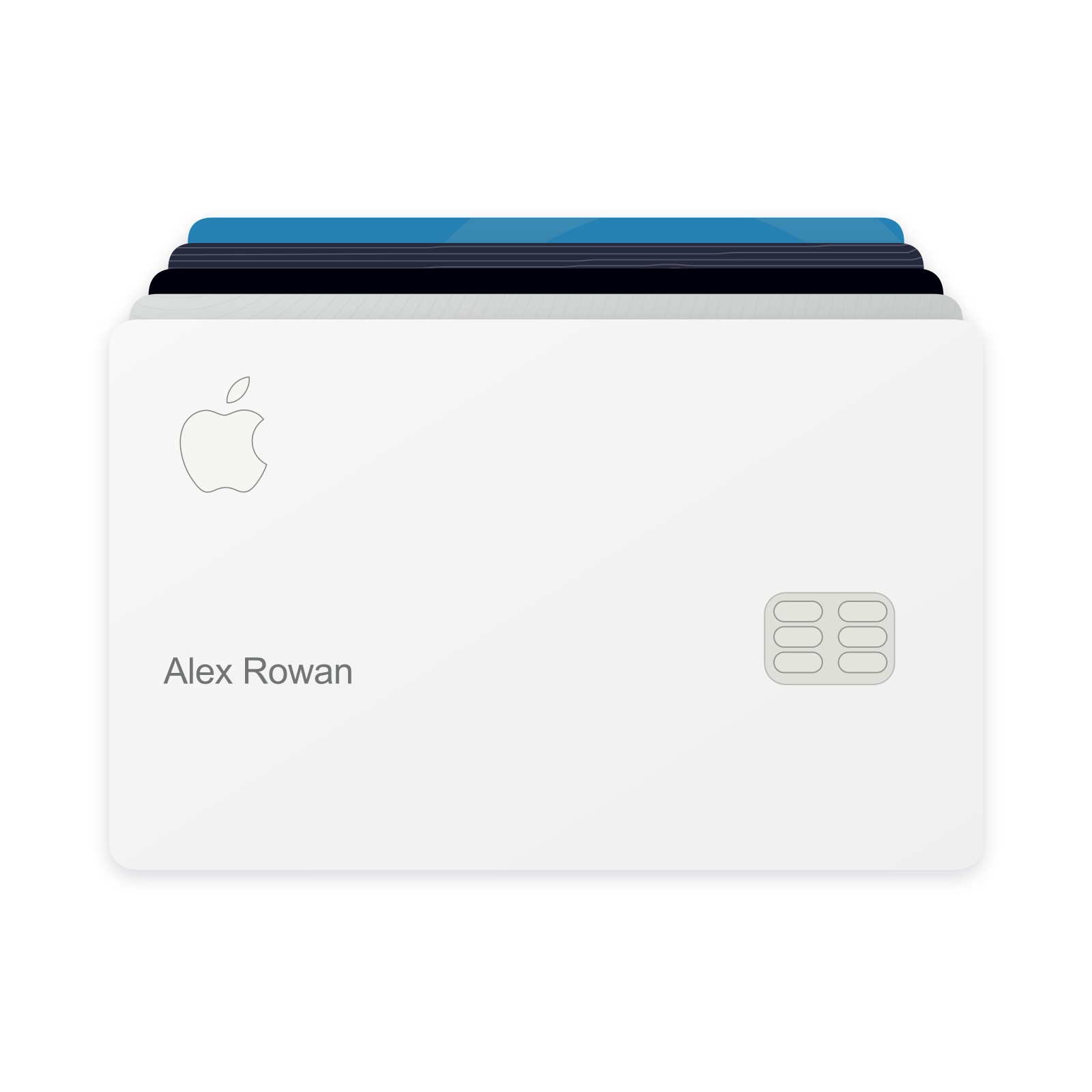 Wallet stack interface component